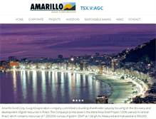 Tablet Screenshot of amarillogold.com